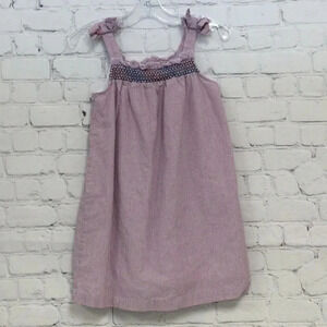 Crown & Ivy kids Pinstripe Smock Dress size 6 Girls